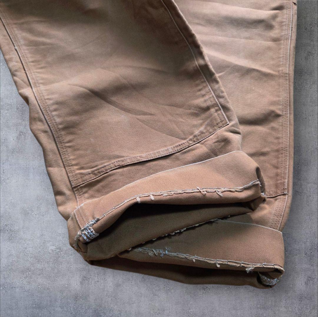 古着vintage Carhartt ダブルニー ダックパンツ ブラウン w44