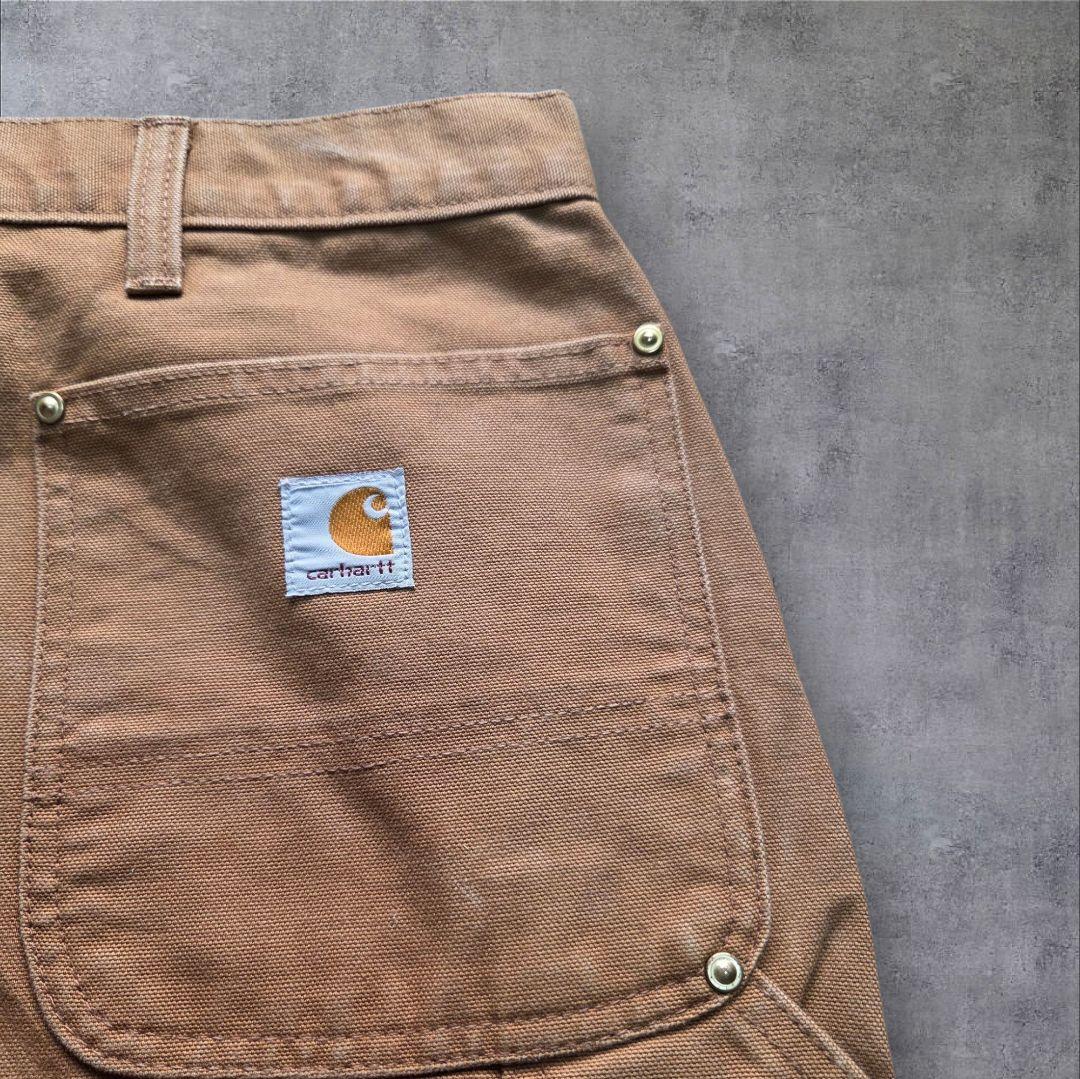 古着vintage Carhartt ダブルニー ダックパンツ ブラウン w44