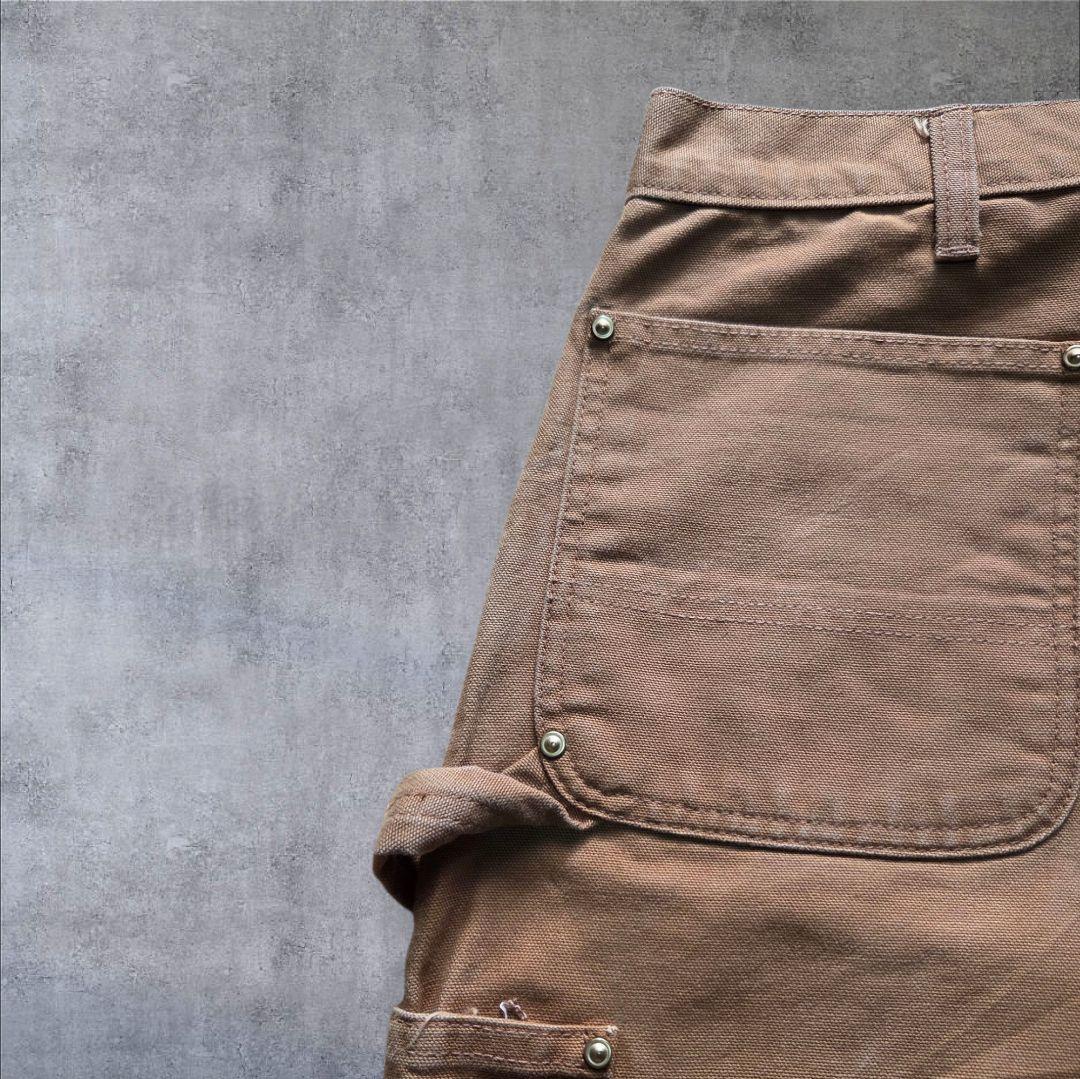 古着vintage Carhartt ダブルニー ダックパンツ ブラウン w44