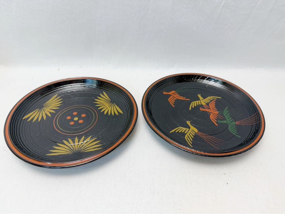 未使用 茶道具 平安象彦 長寛絵変わり 銘々皿 5枚組 底印 木製 菓子皿 共箱