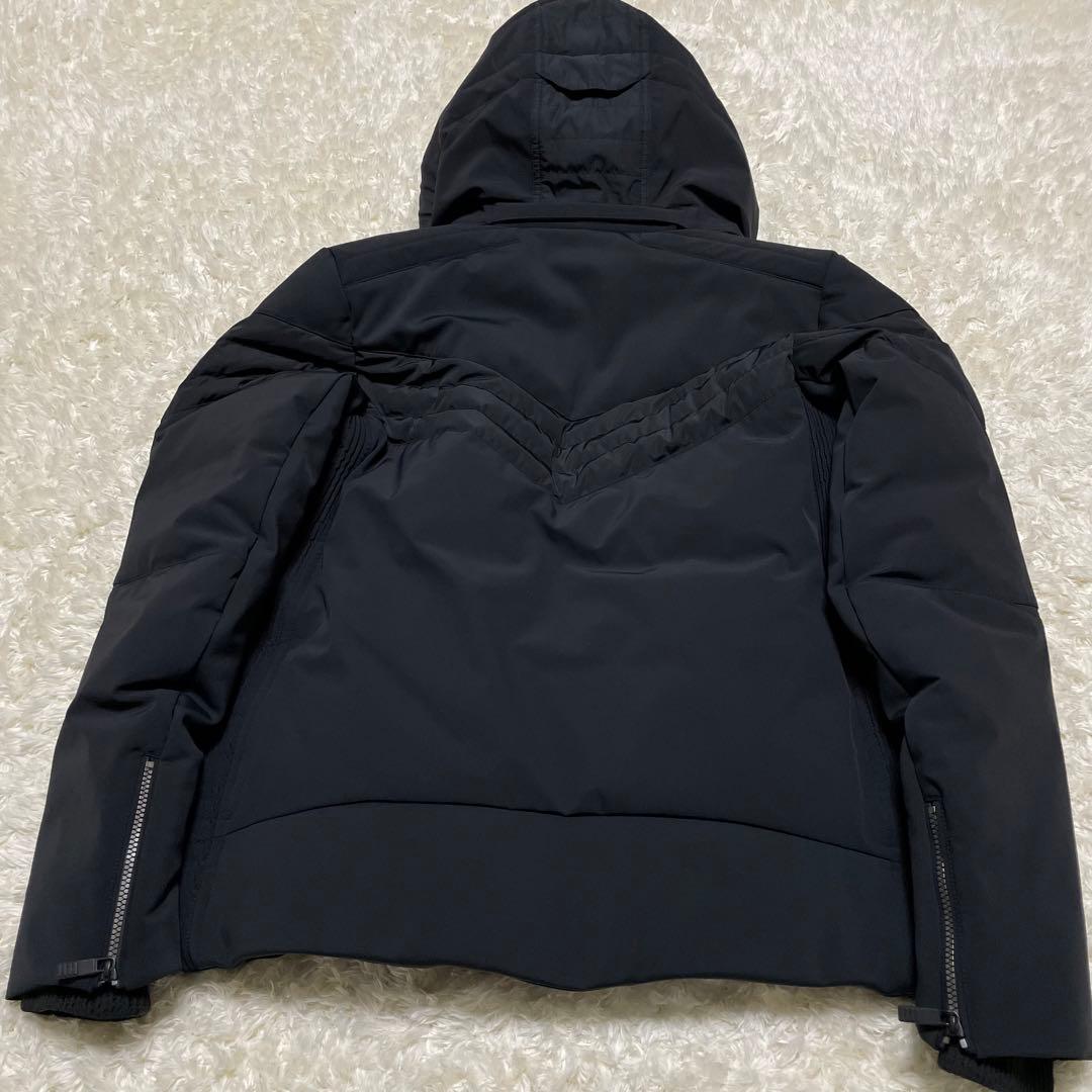 【美品】fusalp フード付き　ダウン　 ブラック　コート　防水コート　極暖