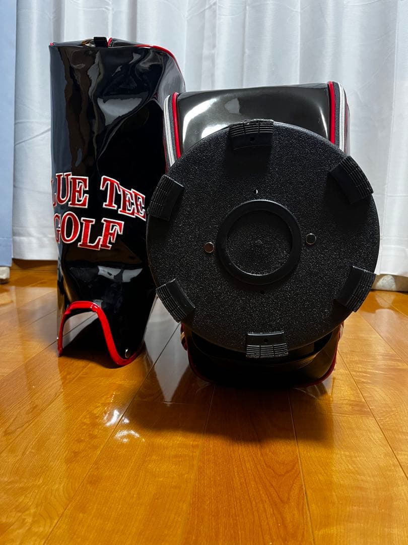 BLUE TEE GOLF キャディバッグ ブラックエナメル