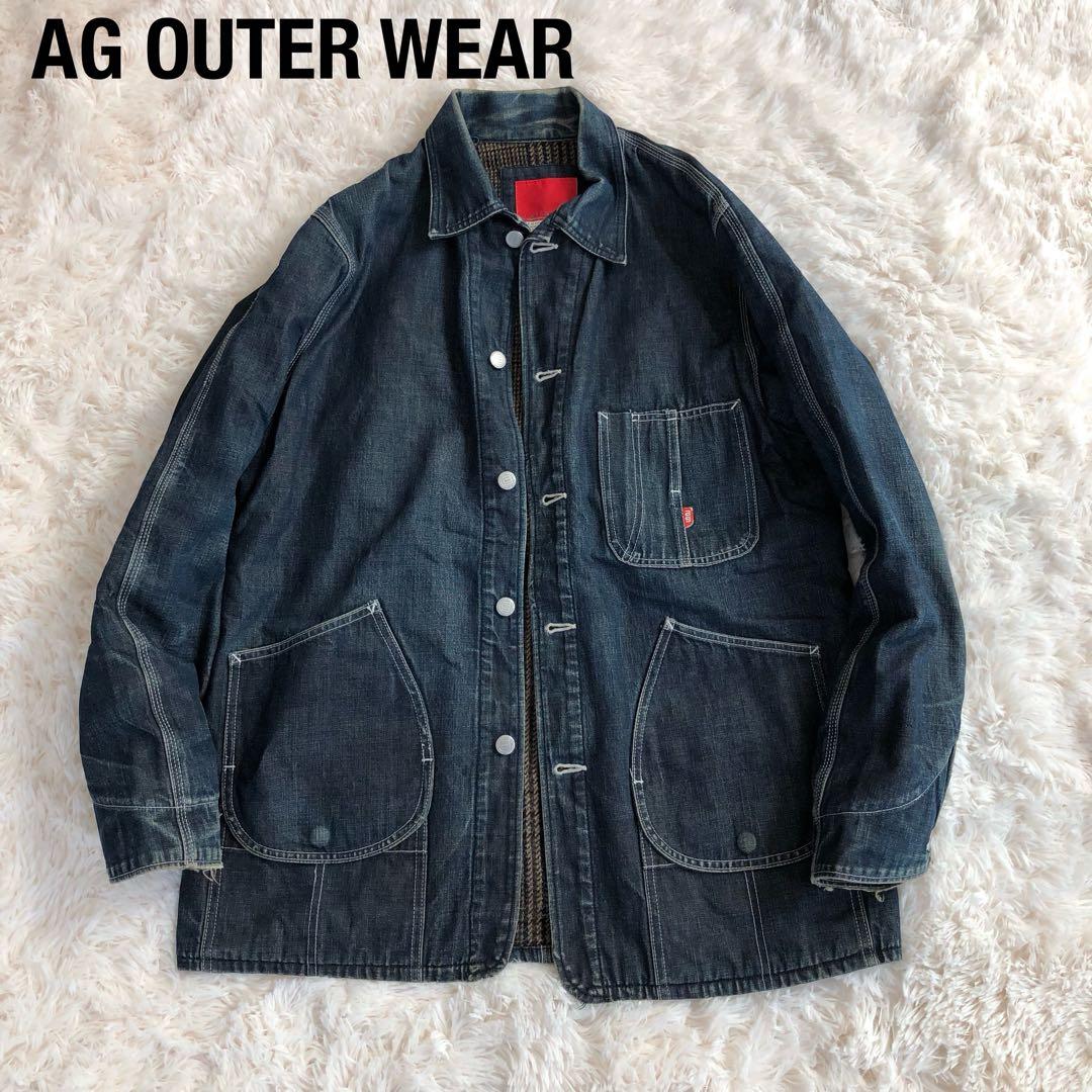 AG OUTER WEARデニムカバーオール　デニムジャケット色落ち良好
