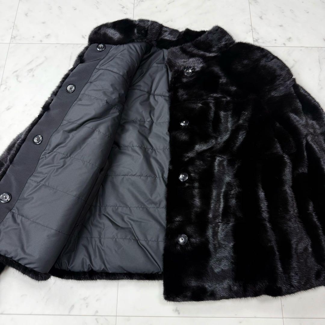 新品 ダーマコレクション コペンハーゲンファー リバーシブルショートコート 9号