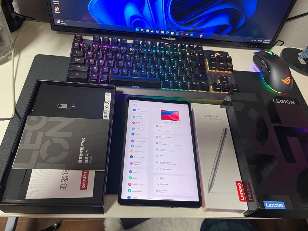 Lenovo Legion Y700 2023 12/256GB ペン付