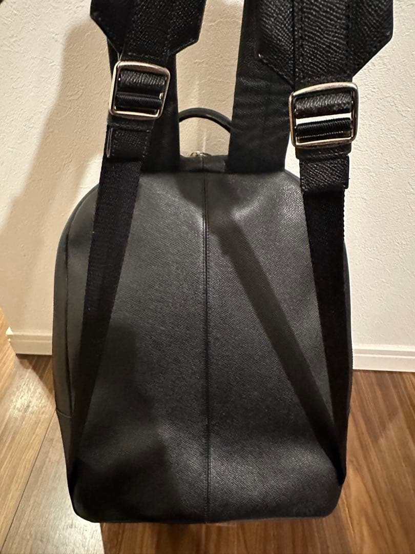 【ハツ】COACH(コーチ)ブラックレザーリュック 本革