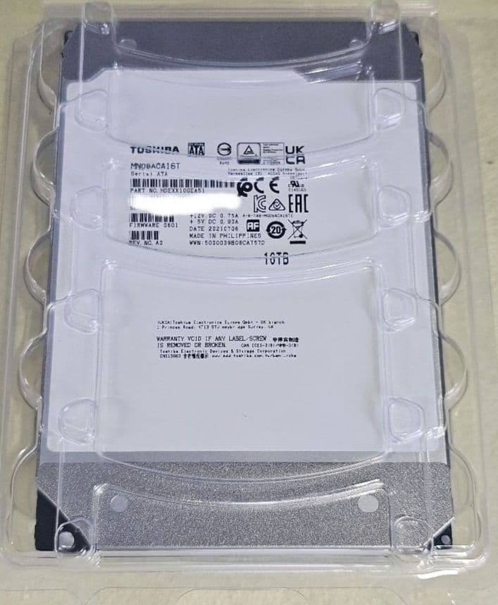 東芝　16TB HDD MN08ACA16T 未使用品