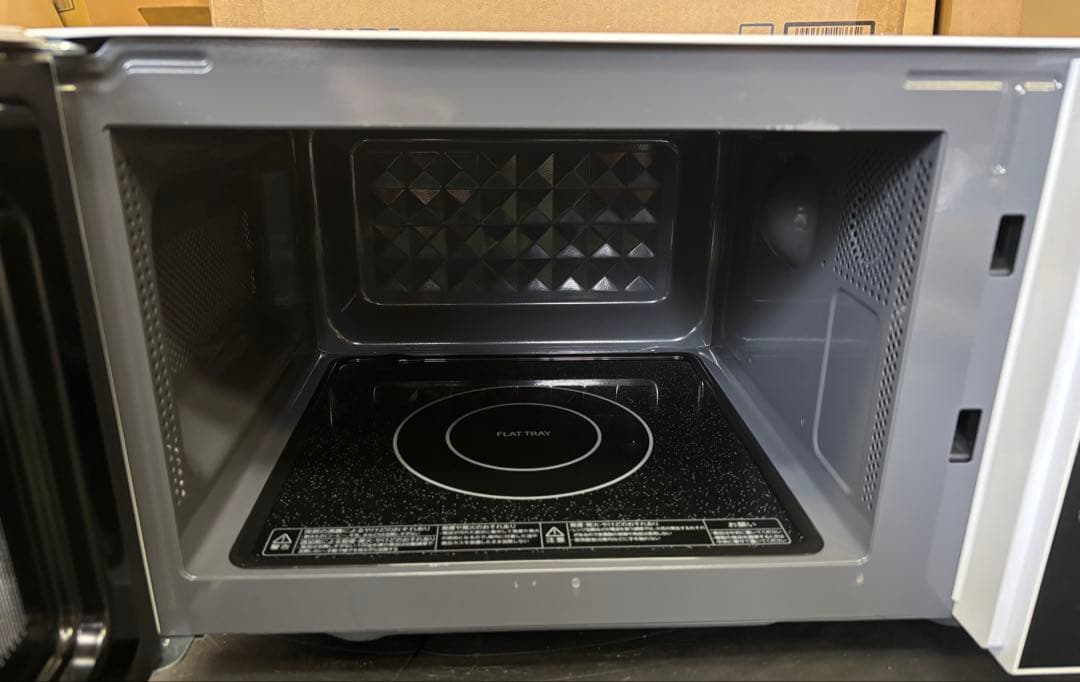 美品 TOSHIBA 単機能 電子レンジ ホワイト 庫内フラット