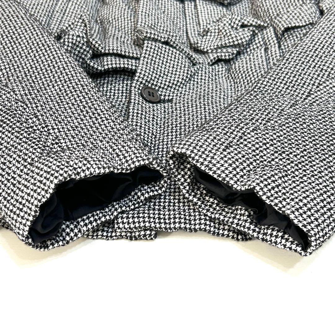 こ*ぎ様 コムデギャルソン コムコム 千鳥格子 丸襟 ジャケット サイズS AD