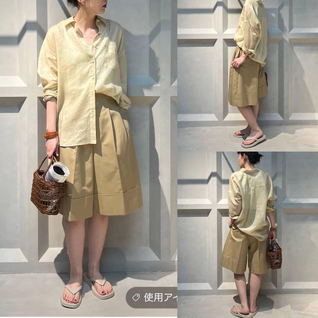 Curensology 25SS コットンニーレングスワイドパンツ