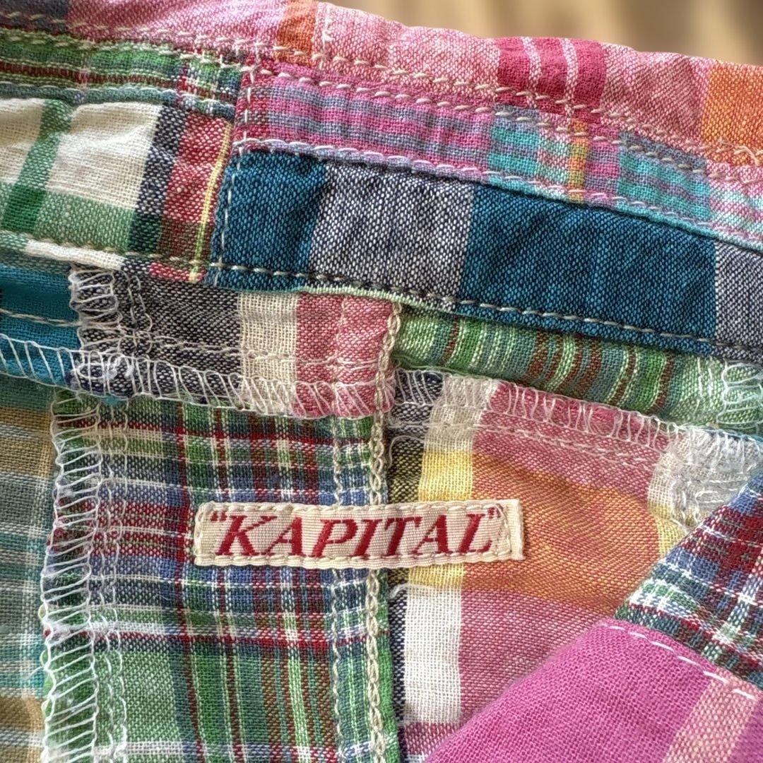 キャピタル kapitalパッチワークシャツジャケットサイズ3