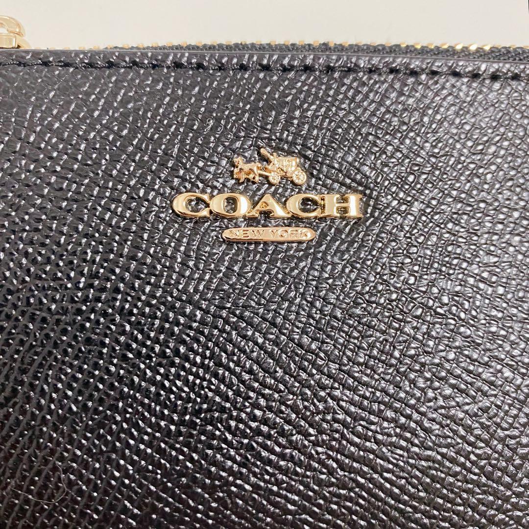【新品未使用】COACHコーチ★ミニスキニーIDケース★ケース★黒ブラック