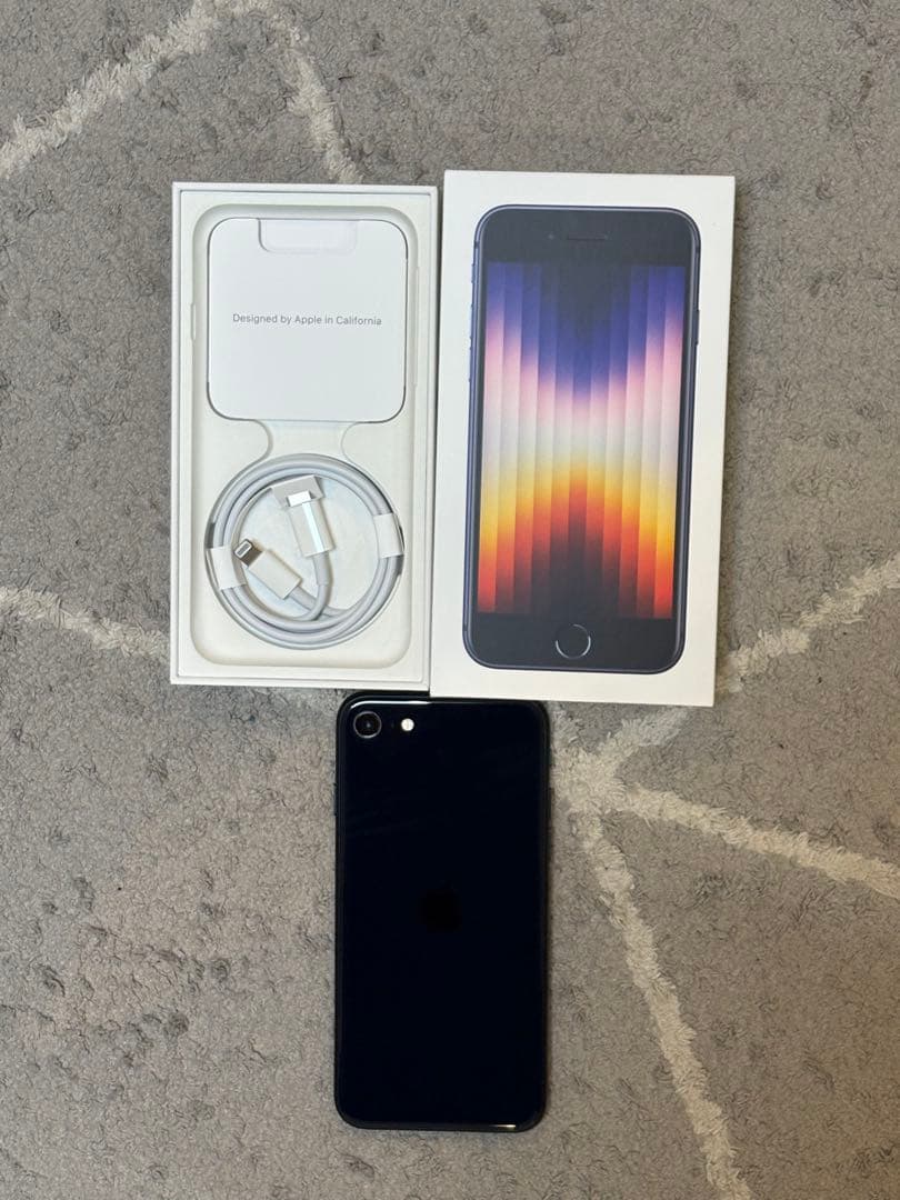 iPhone SE 第３世代　美品　89% ミッドナイト128G