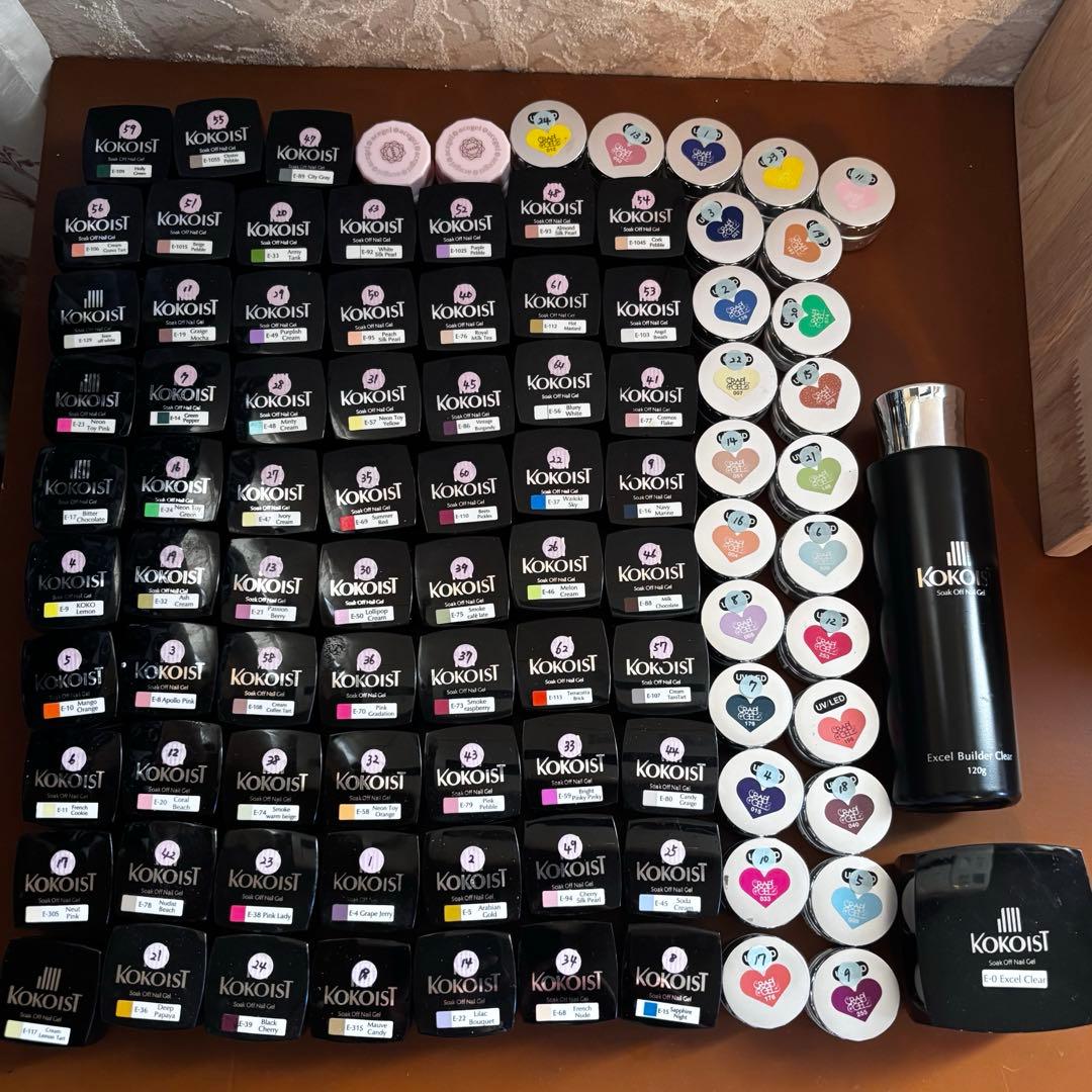 訳あり 中古カラージェル 93個セット＋おまけ ココイスト ラピジェル等