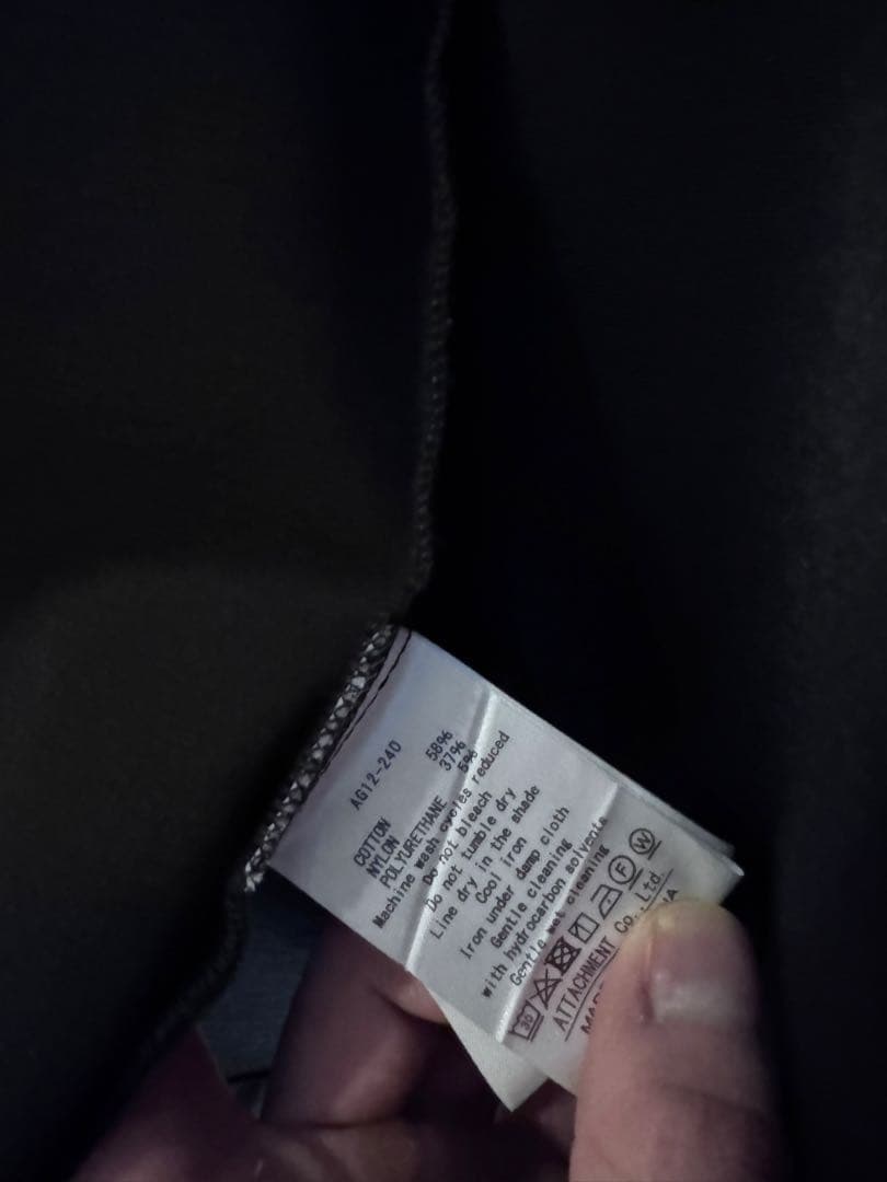 ノーカラージャケット 黒