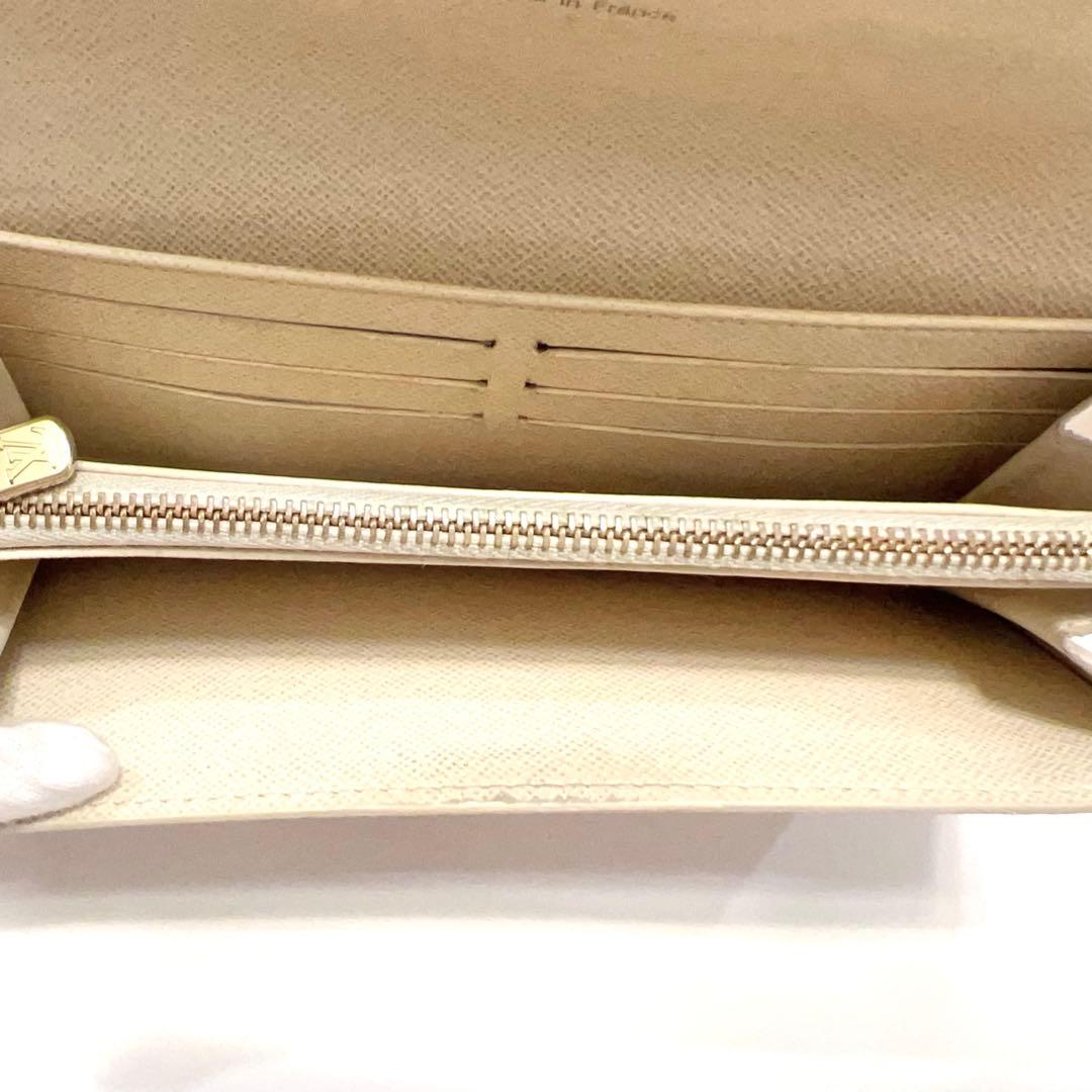ルイヴィトン ダミエ アズール ポルトフォイユ サラ 長財布 N61735 白