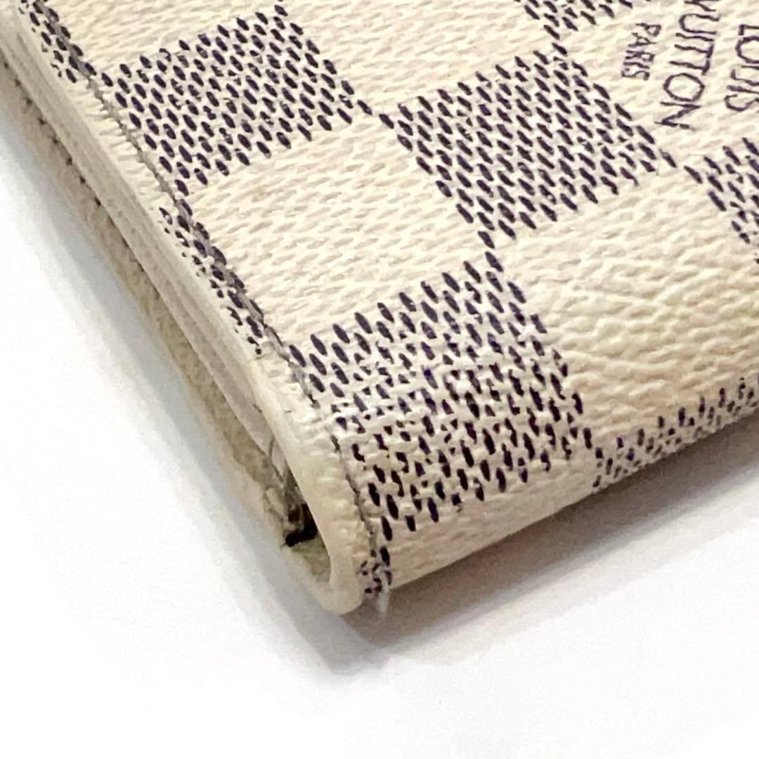 ルイヴィトン ダミエ アズール ポルトフォイユ サラ 長財布 N61735 白