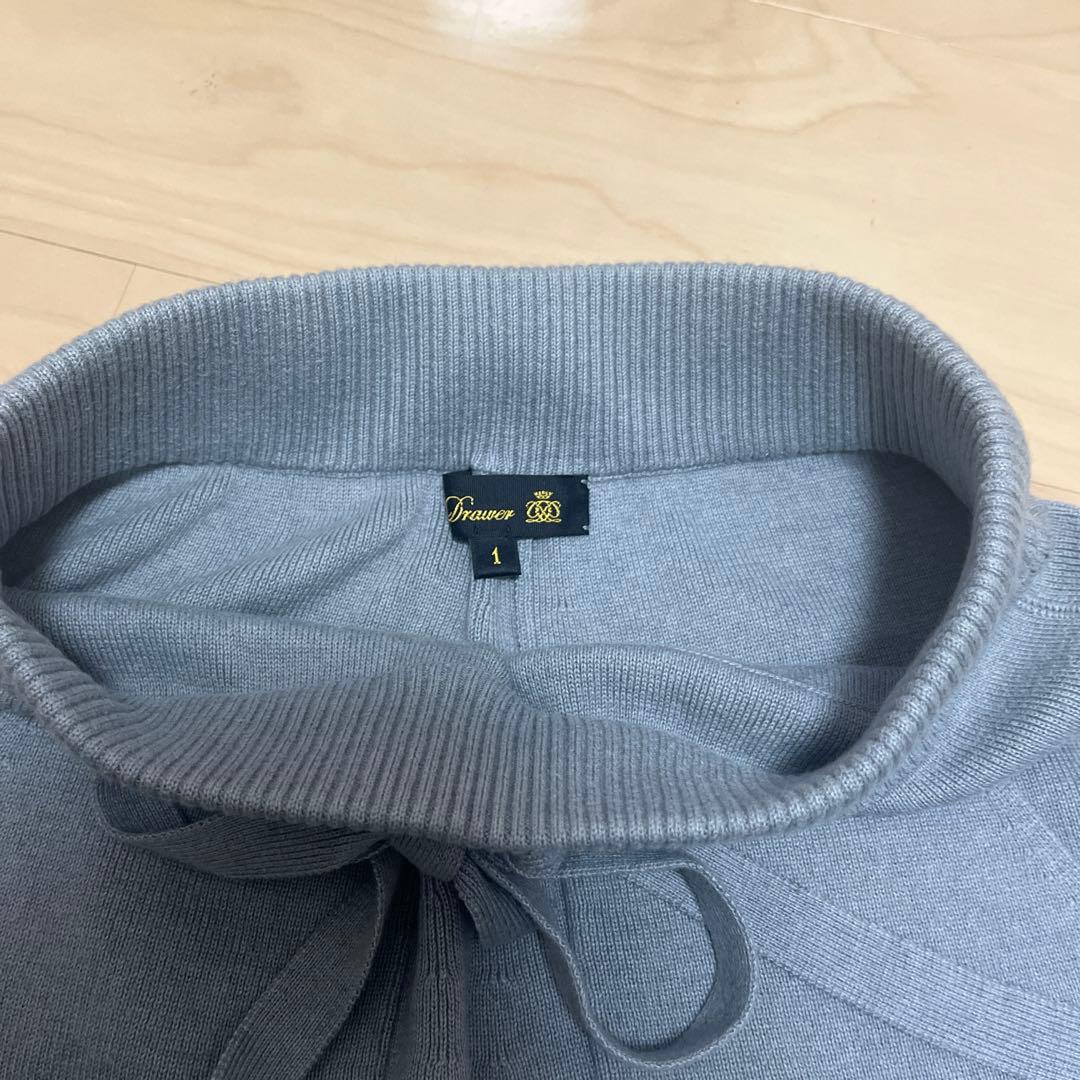 【ひろ】Drawer ドゥロワー　コットン カシミヤ ニットジョガーパンツ