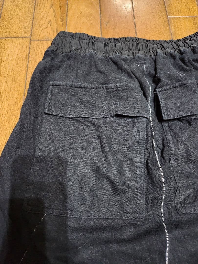 A.F.HOMME ブラック サルエルパンツ　サイズ44　白いステッチ