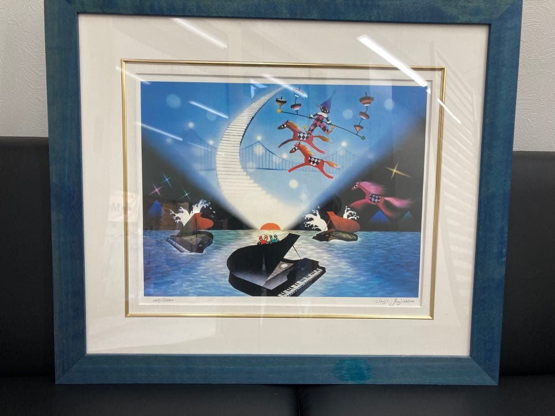 【希少】藤城清治「日の出のプレリュード」限定800部/作品保証書付き/サイン入り