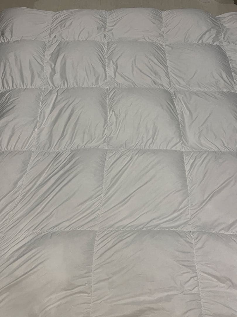 無印良品グレー羽毛掛け布団軽量一層式ダブル