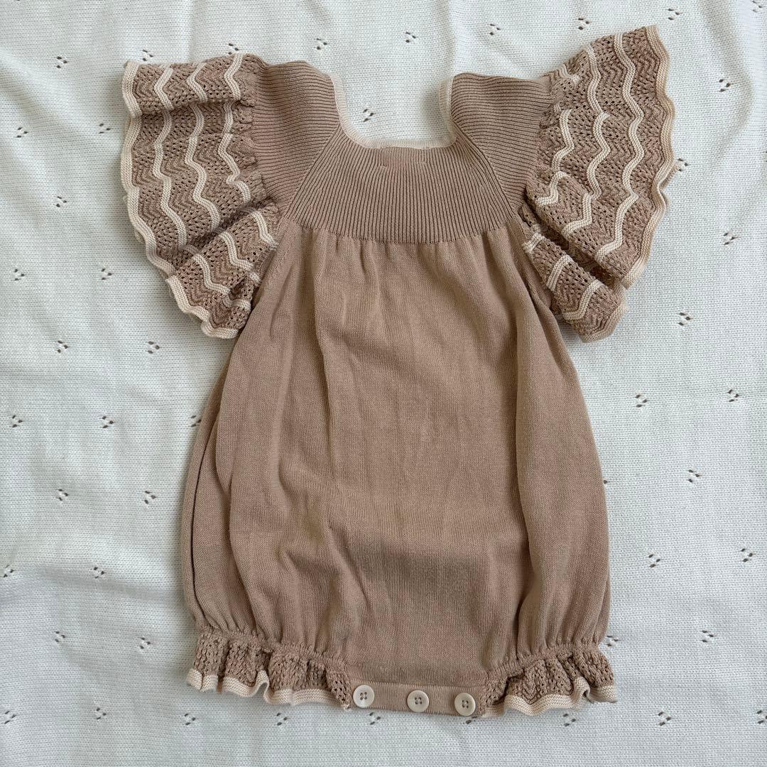 Mabli 小人ロンパース ボンネットセット