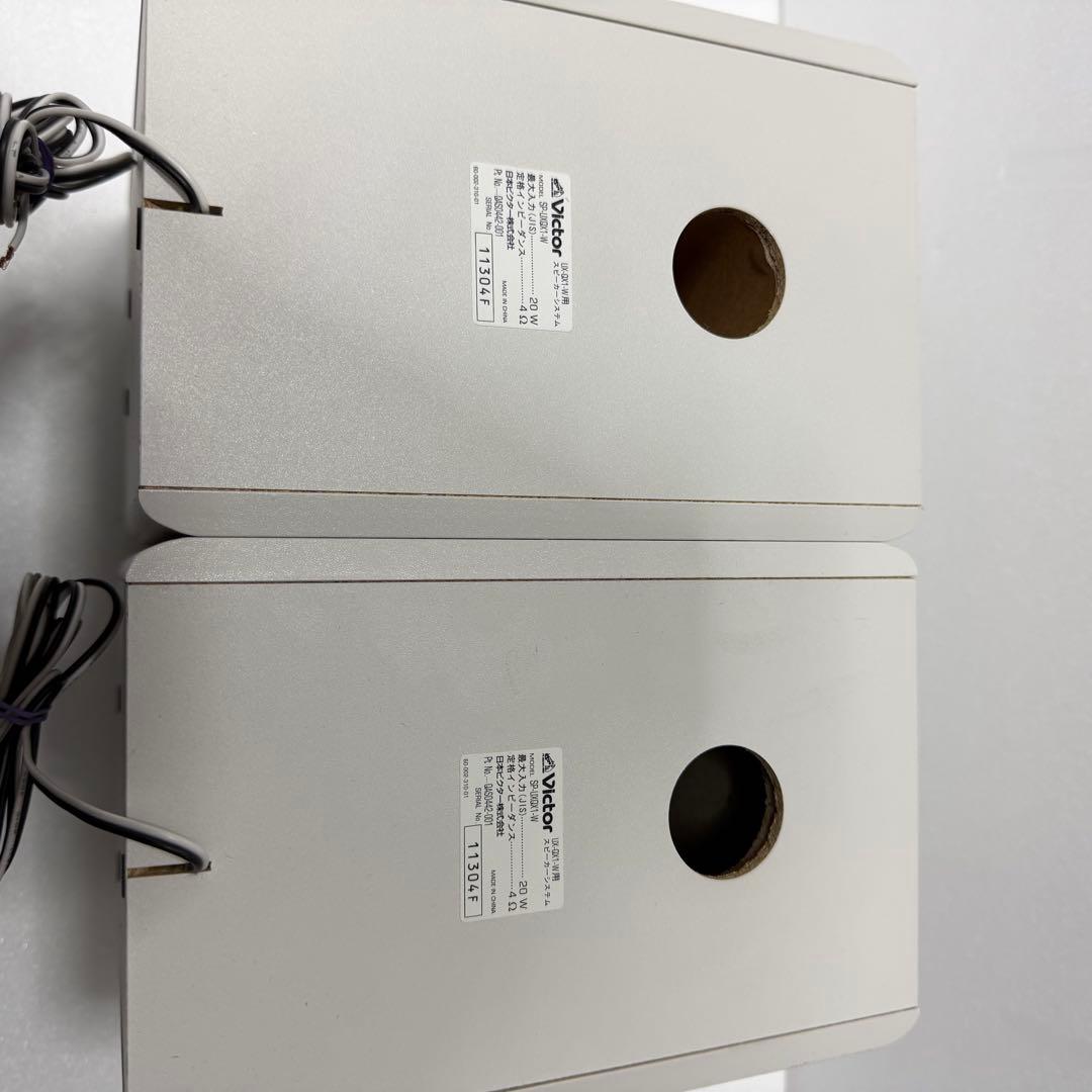 Victor MD/CDカセット搭載ミニコンポ UX-QX1-W