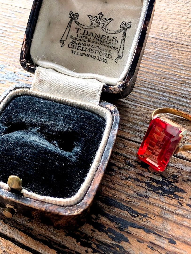 英国アンティーク　リングケース　ヴィクトリアン初期 ✨️ビンテージミニチュア椅子