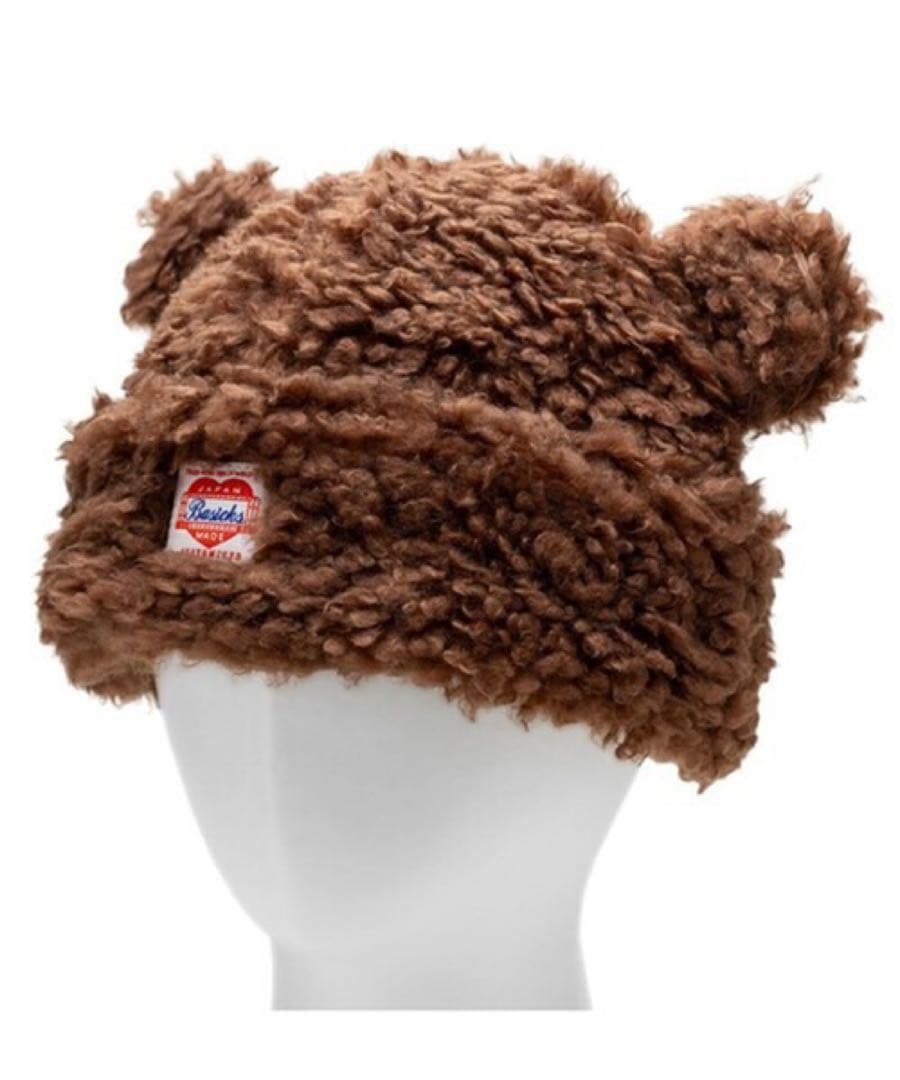 BASICKS Bear Beanie DARK BROWN 1点