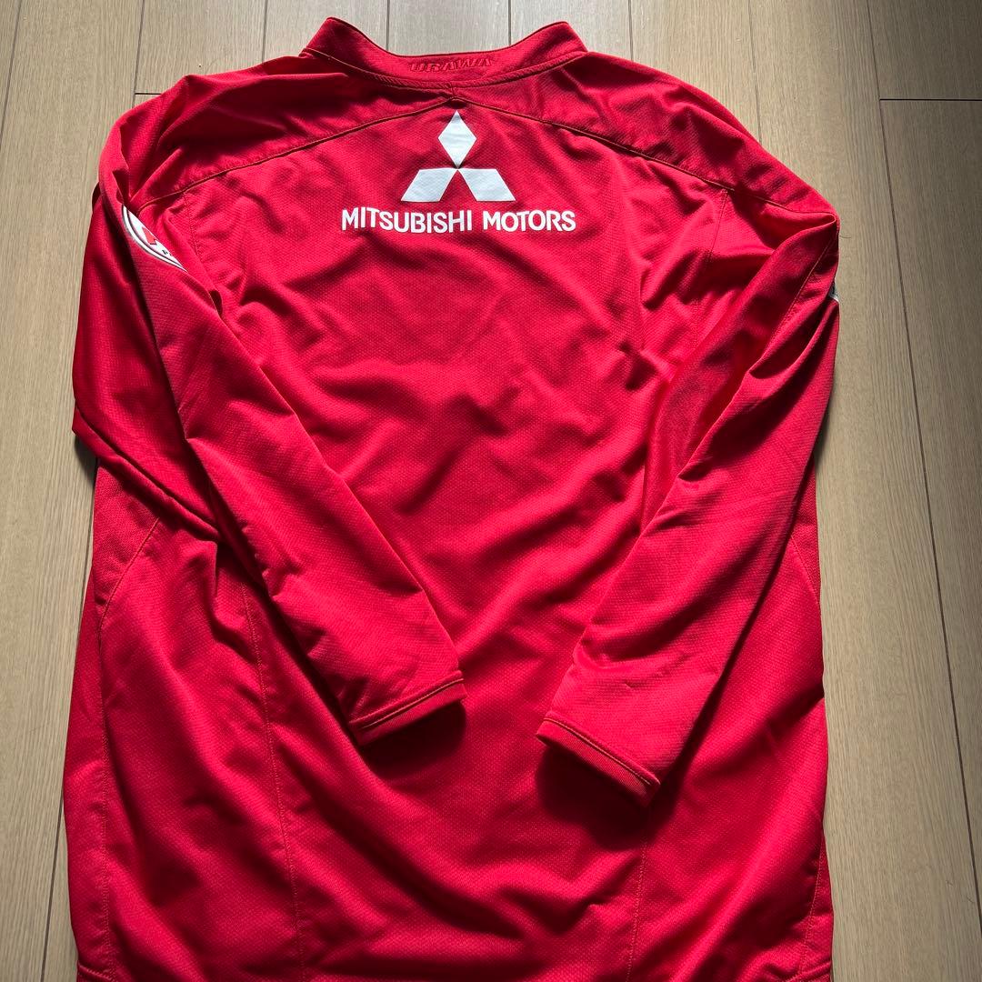 浦和レッズ 刺繍ロゴ　長袖ユニフォーム ホームユニフォーム　2008年モデル