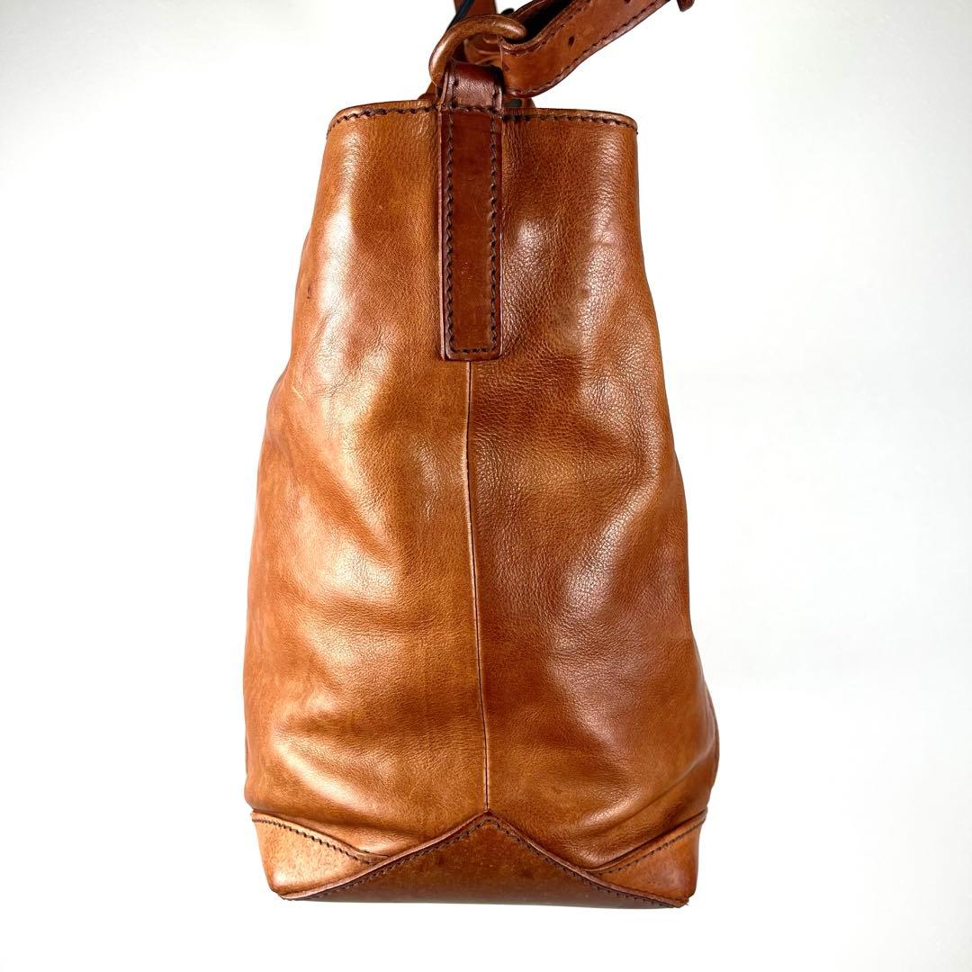 ゲンテン　ショルダーバッグ　2way トート　オールレザー　大容量　ビジネス