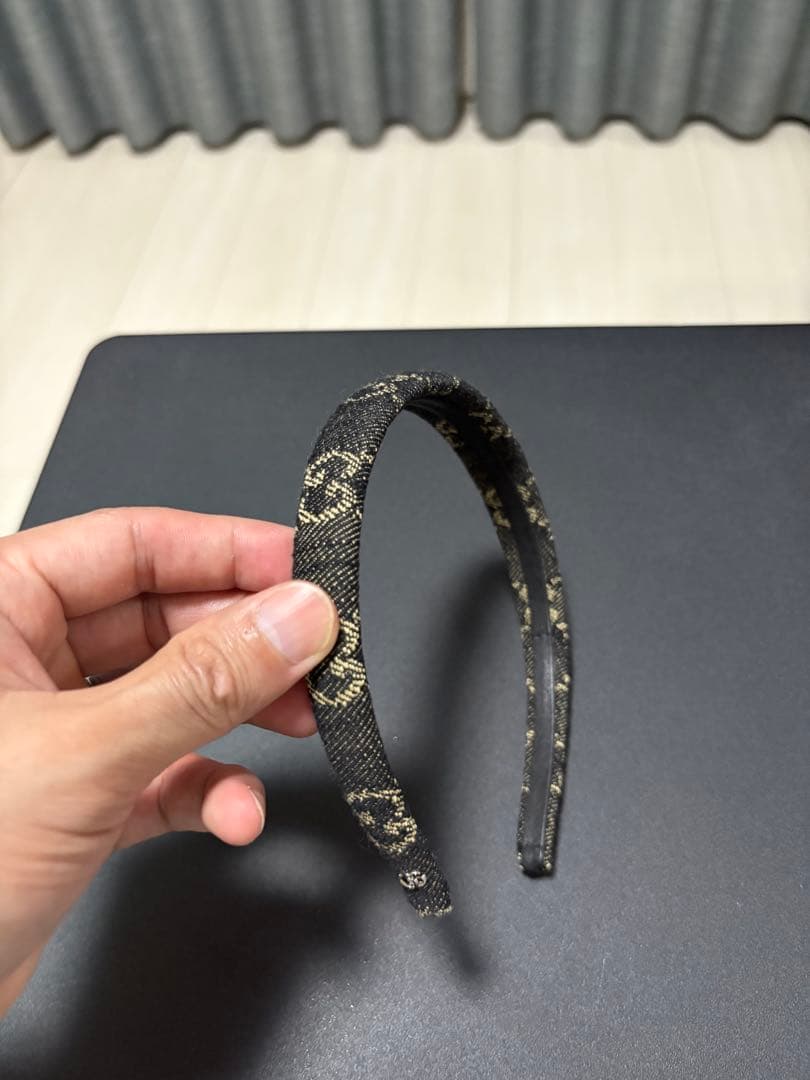 美品 GUCCI デニム カチューシャ
