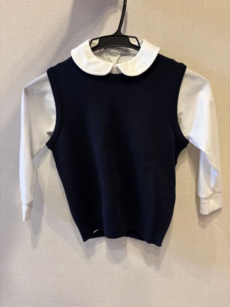 小学校受験服 6点セット 女の子用 120 キュロット　長袖　ポロシャツ　ベスト