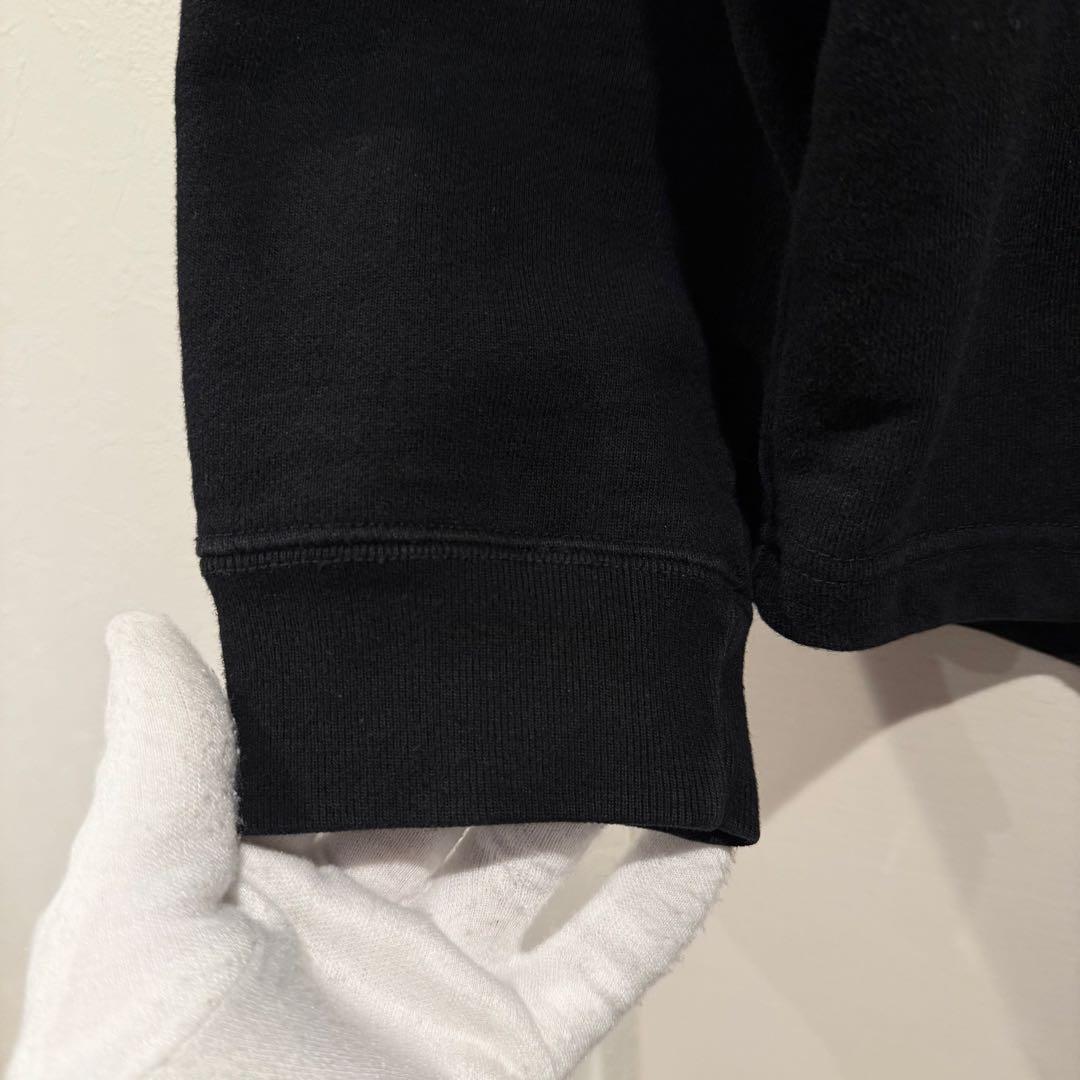 美品‼️クーティー COOTIE スウェット ブラック ロゴ L クルーネック 黒