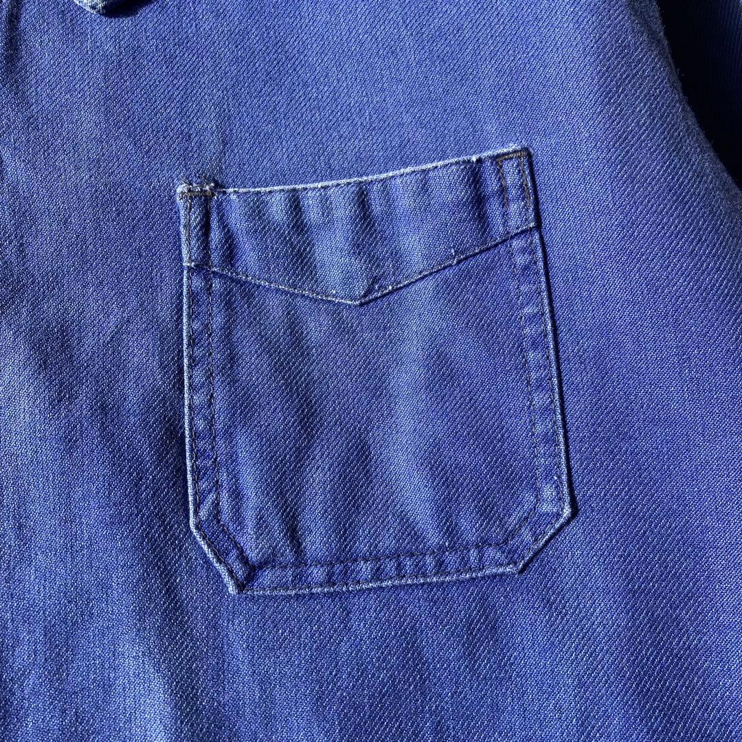 60〜70s ヴィンテージ フレンチ Vポケット カバーオール ワークジャケット