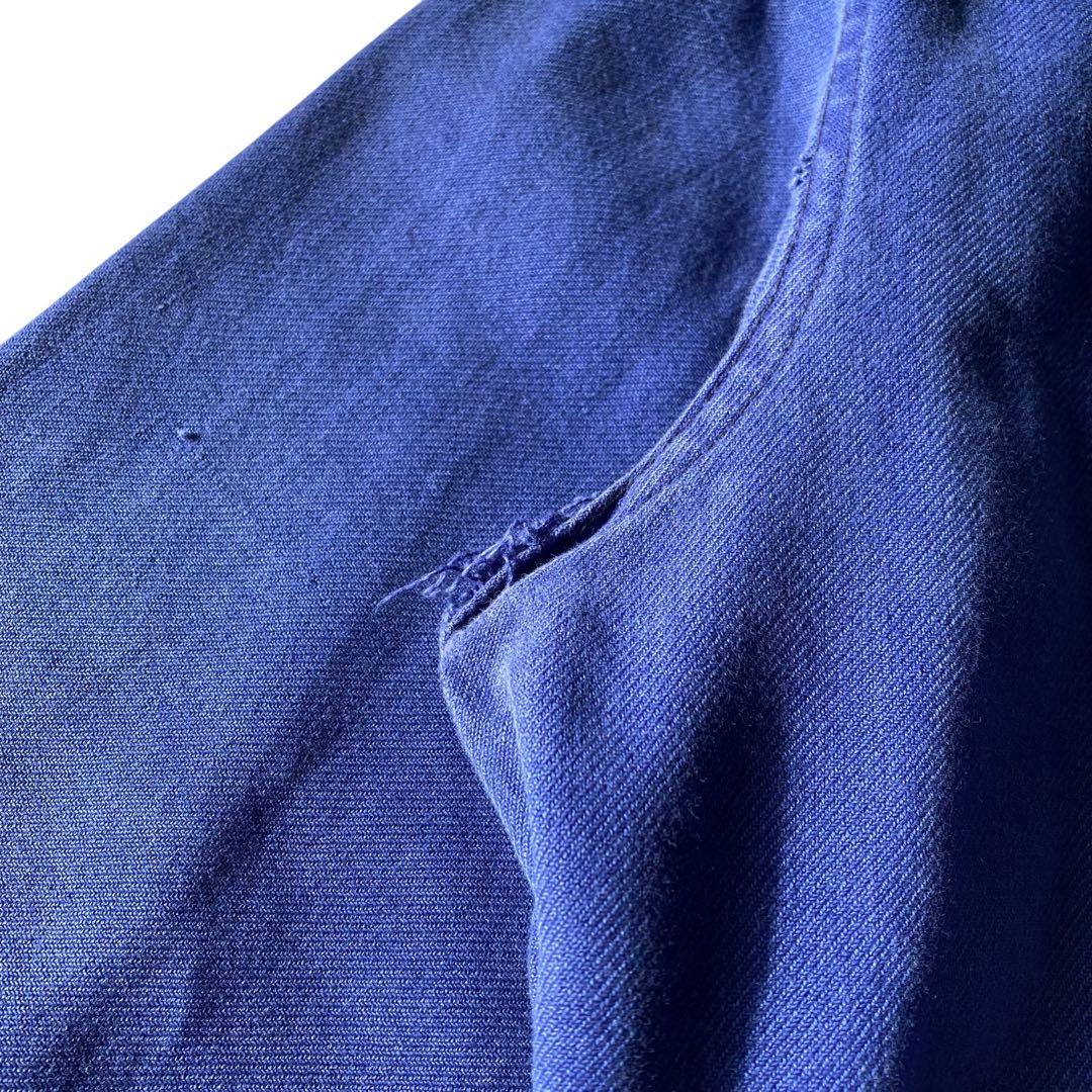 60〜70s ヴィンテージ フレンチ Vポケット カバーオール ワークジャケット