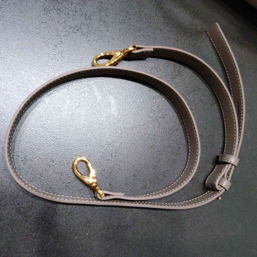 美品【E'POR】Y BAG Wide A4対応　ダークブラウン×オレンジ　ロペ