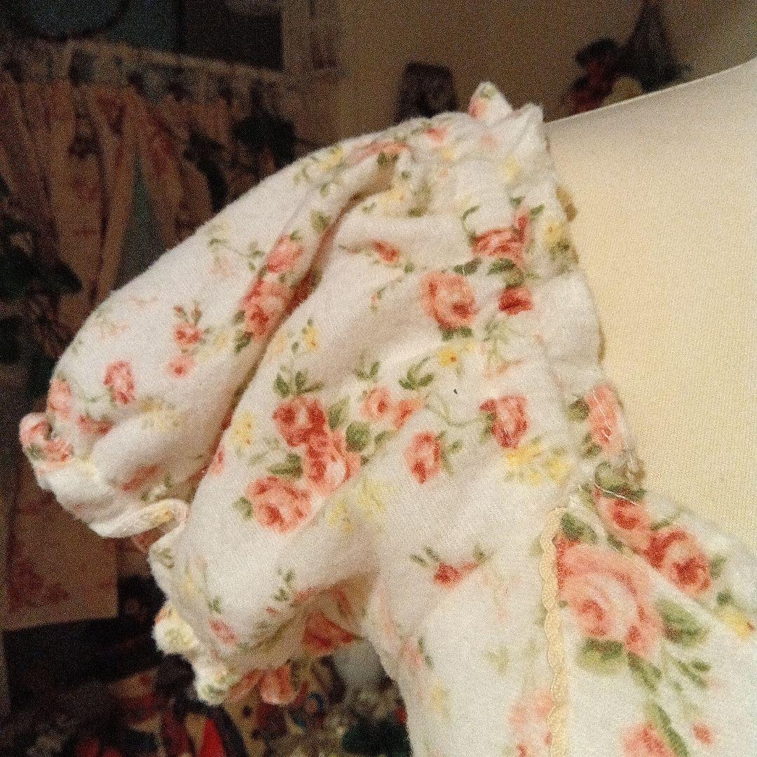 リズリサLIZLISAバラ柄ネルワンピース