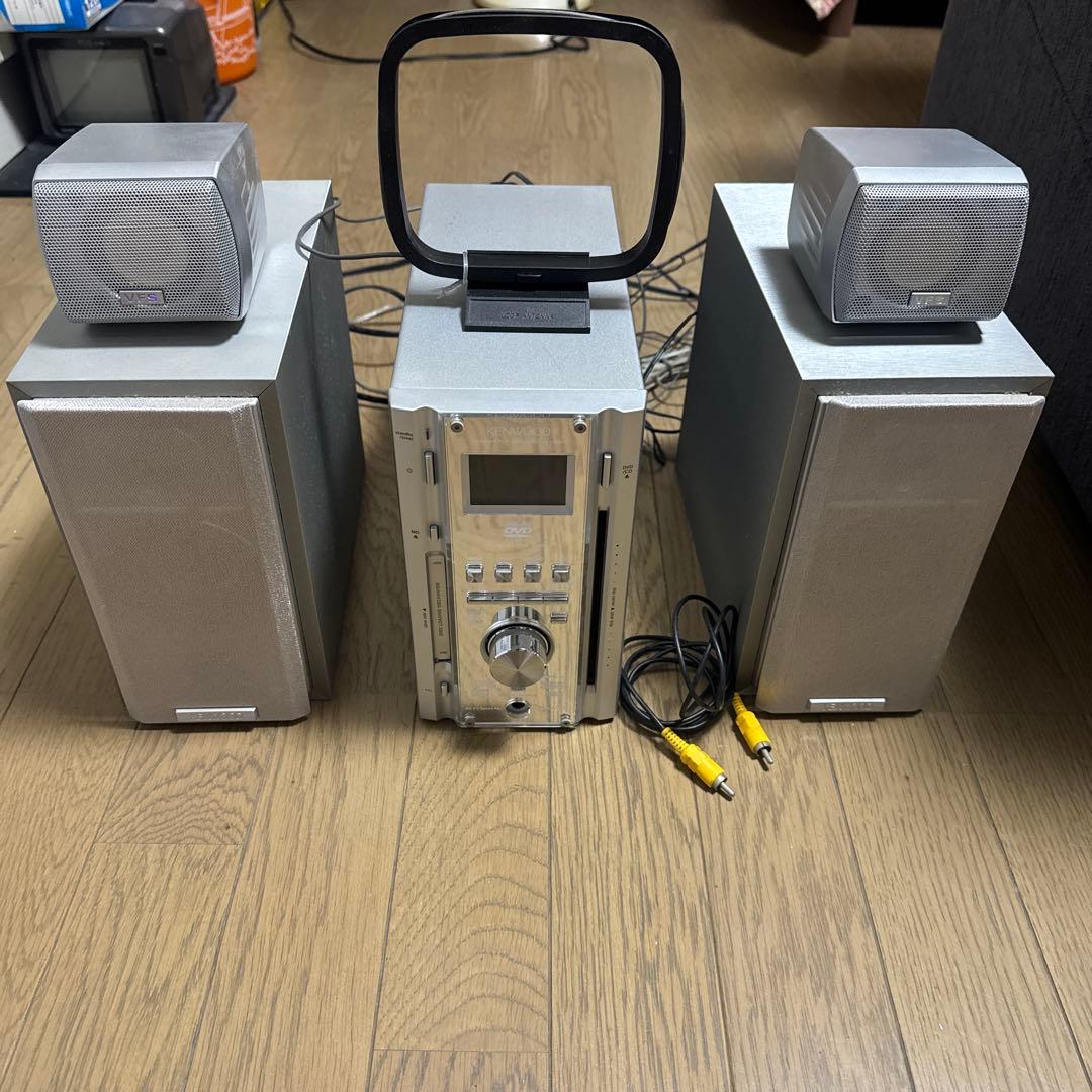 KENWOOD ミニコンポ DVDプレーヤー シルバー