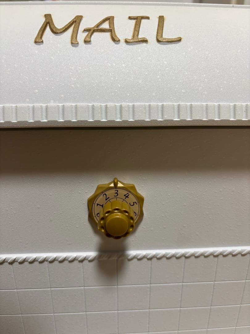 パナソニック　ユーロバック　漆喰ホワイト　アンティーク調　ポスト　お洒落