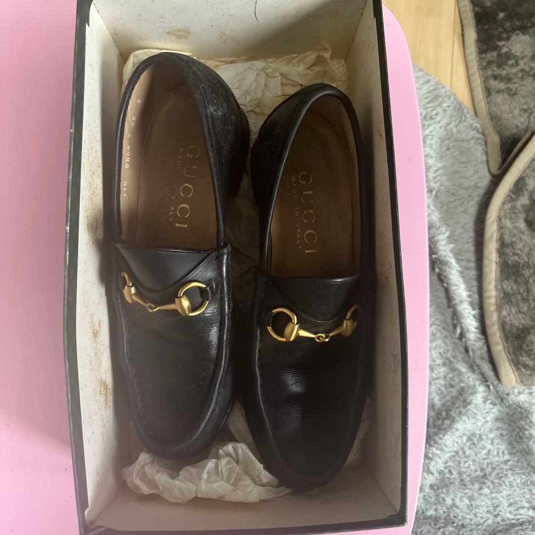 GUCCI ブラック ローファー　25cm