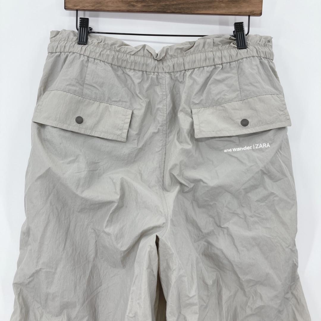 and wander | ZARA ライトグレー カーゴパンツ Lサイズ