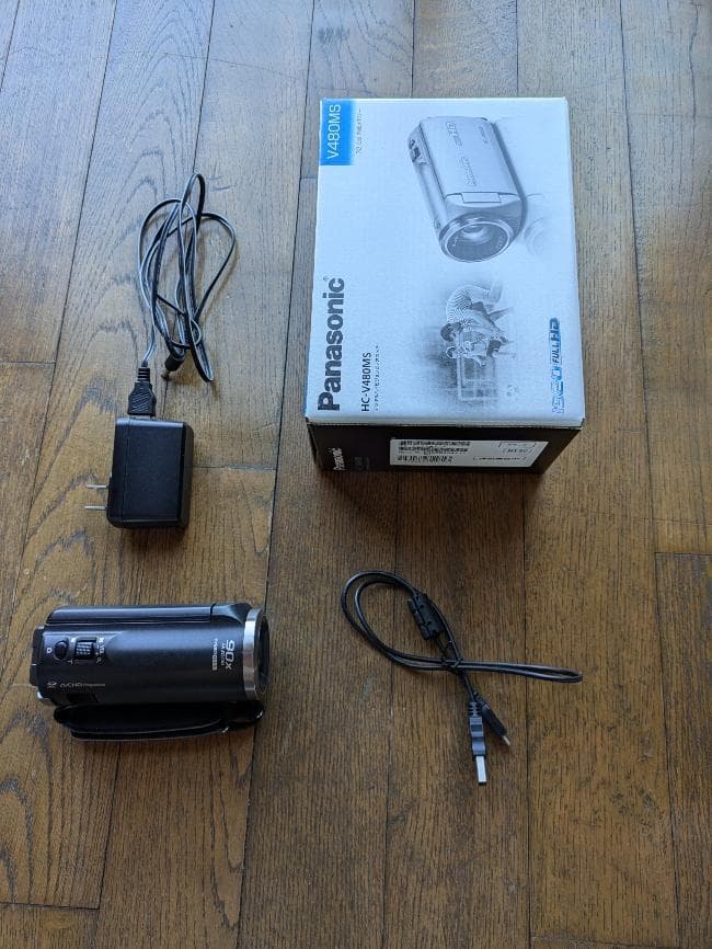 【美品】Panasonic HC-V480MS 高倍率ズーム＆手ブレ補正フルHD