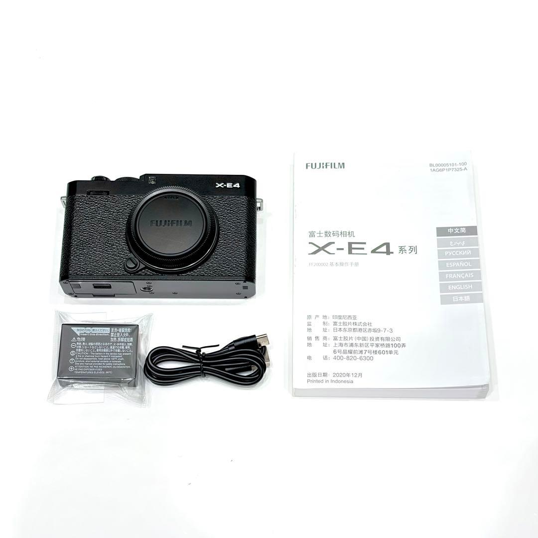 「M6」富士フイルム FUJIFILM X-E4ボディブラック美品