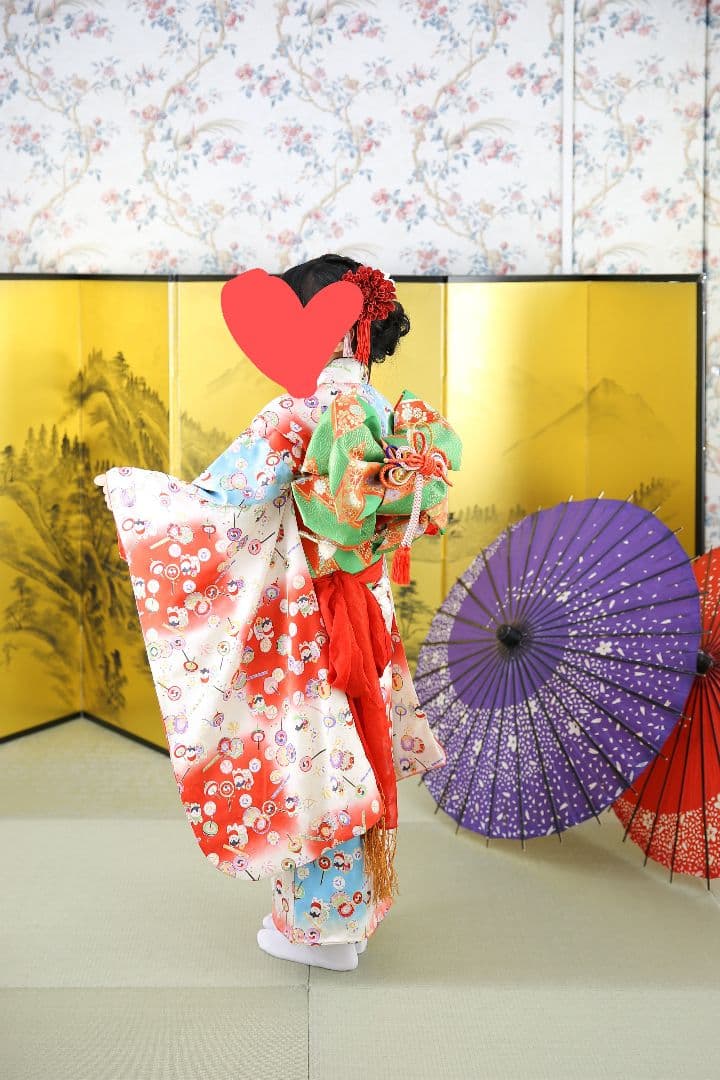 七五三 七歳 着物(レトロ)