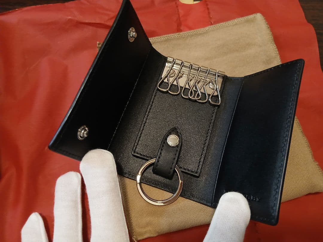 新品未使用　バーバリー　BURBERRY　6連キーケース　メンズ