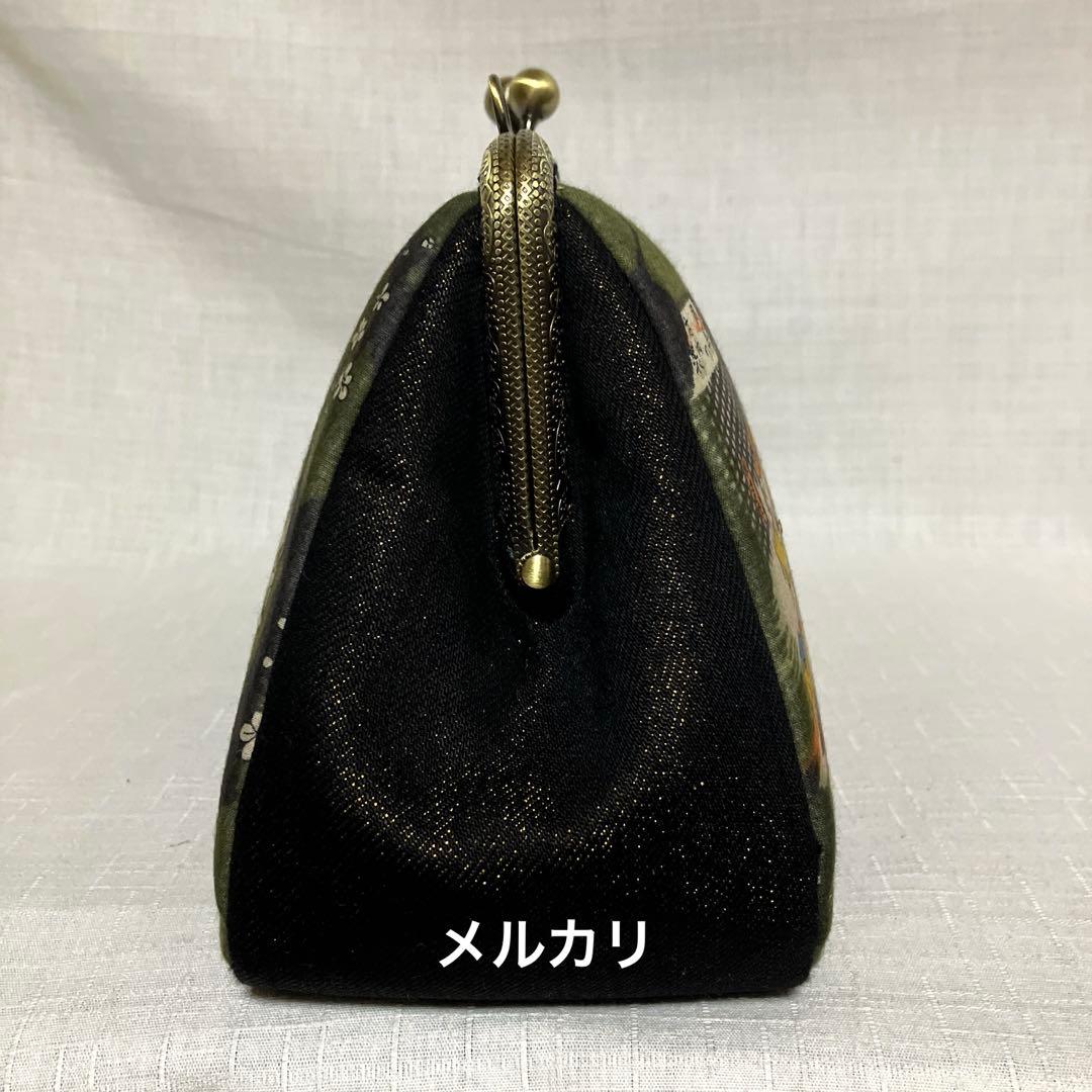 ガシャ髑髏　ハンドメイド　がま口バッグ　お薬手帳ケース　浮き足がま口長財布