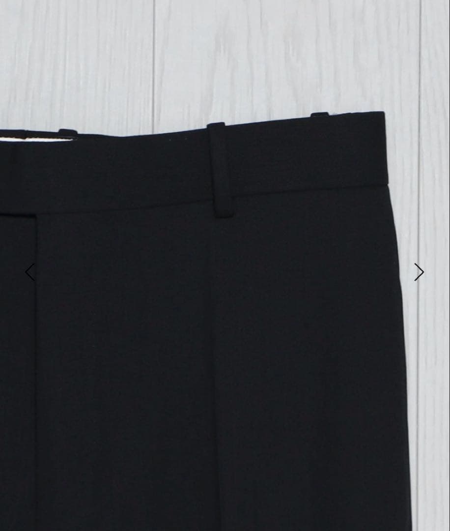 ツ*ー様 ＜H＞ ウール ツイスト カルゼ ワイド テーパード パンツ