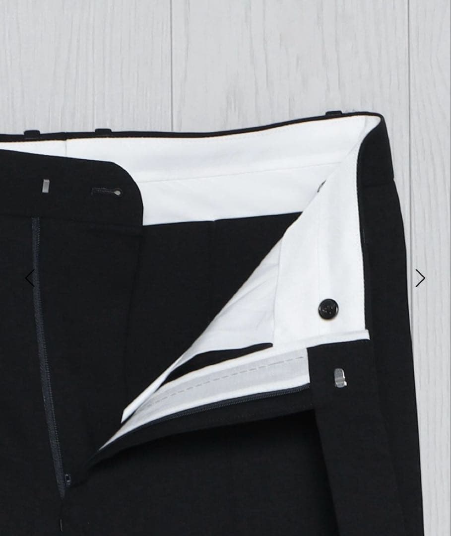 ツ*ー様 ＜H＞ ウール ツイスト カルゼ ワイド テーパード パンツ