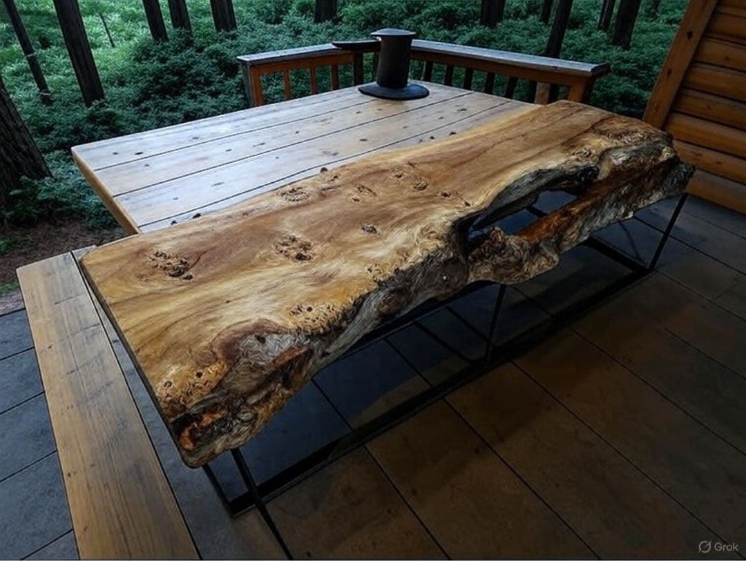 ポプラ　一枚板テーブル　店舗什器　アイアン脚　カフェ　ディスプレイ　民泊　別荘